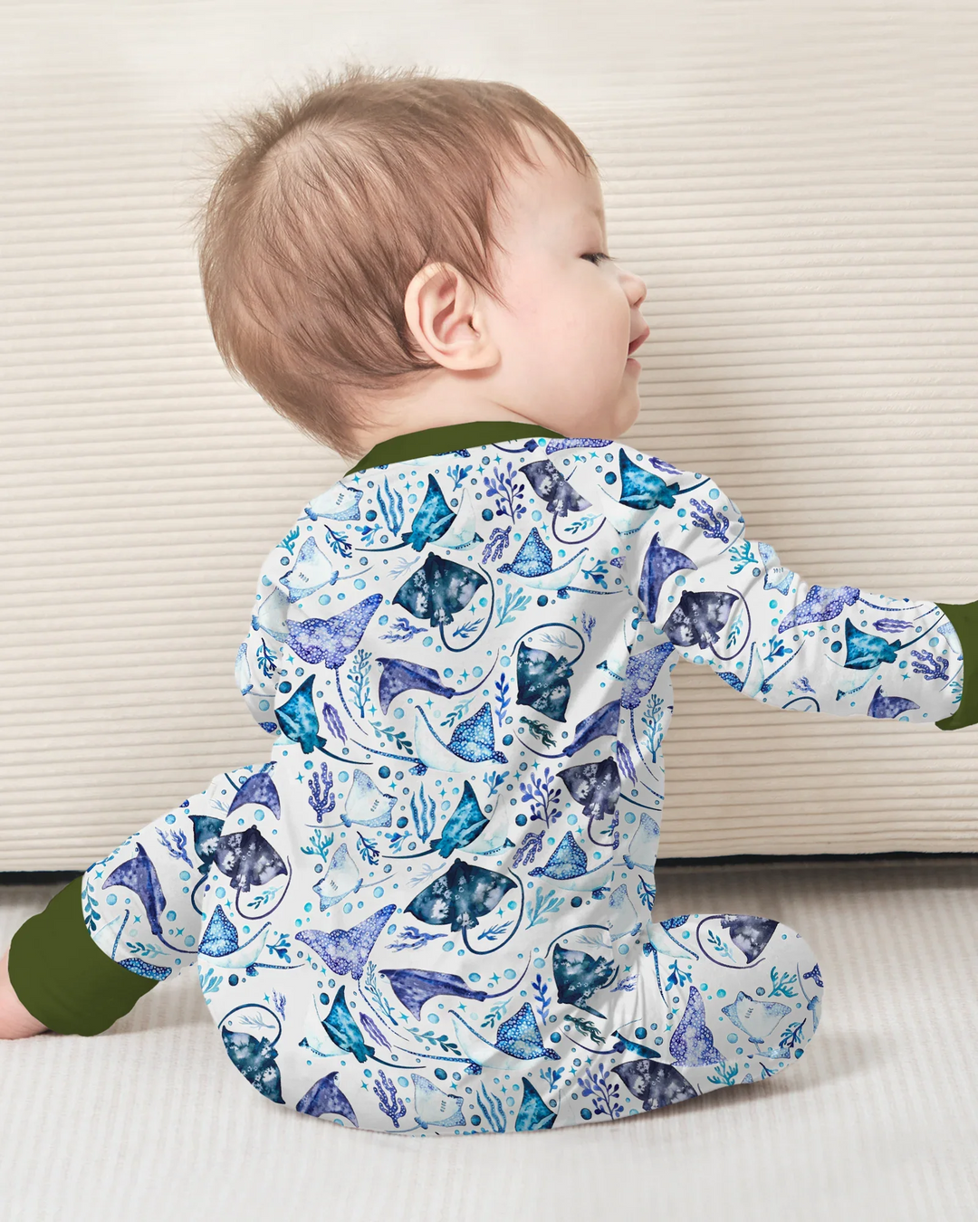 Pijama de bambú con cremallera Ocean Dreams