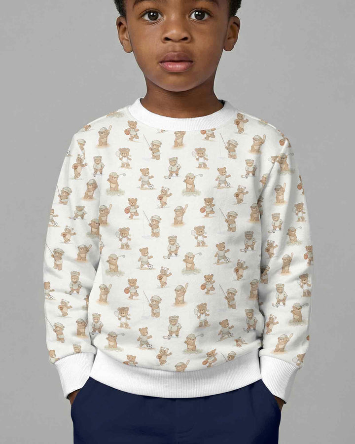 Teddy Team Spirit Bamboo Crewneck Sweatshirt