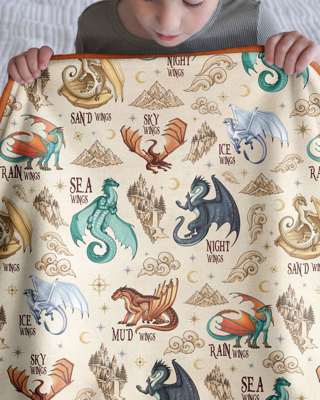 Elemental Dragons Bamboo Blanket