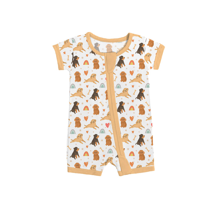 Brown Dogs Shorty Zippered Romper