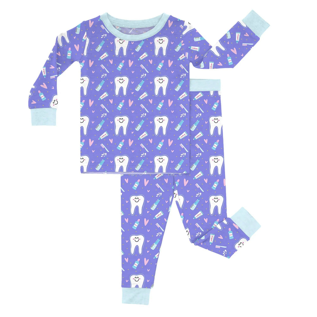 Brushing Teeth Two - Piece Pajama Set - Zumbamboo
