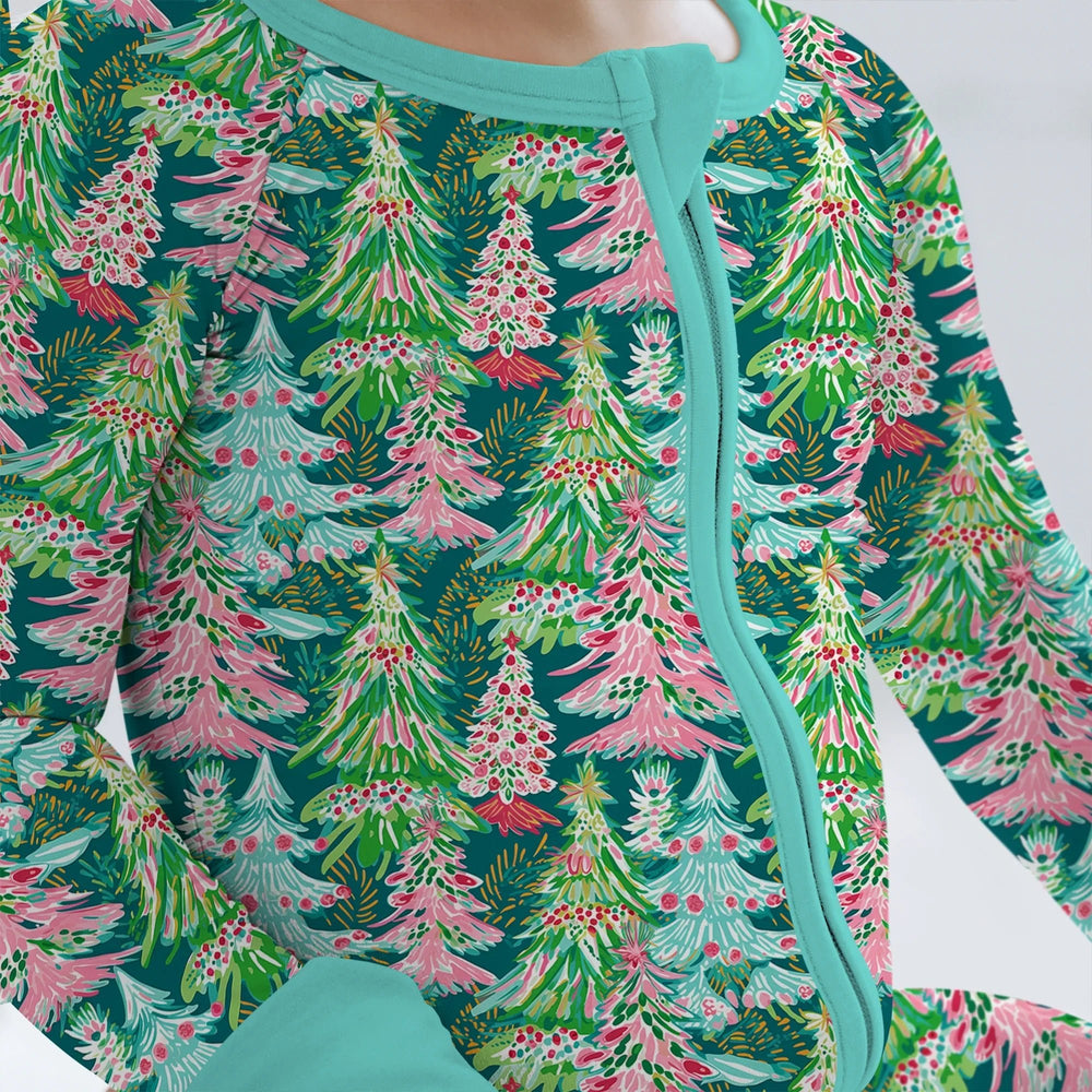 Brushstroke Merry Trees Convertible Zippy - Zumbamboo