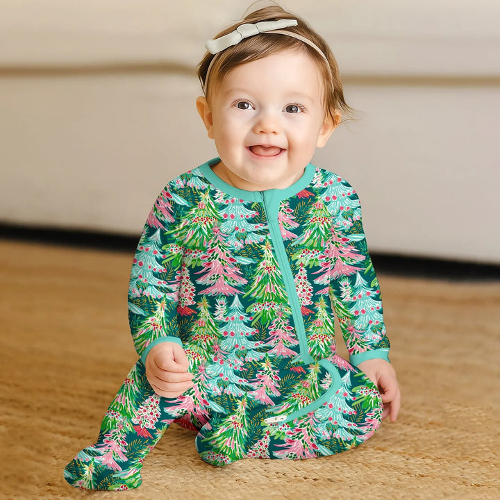 Brushstroke Merry Trees Convertible Zippy - Zumbamboo
