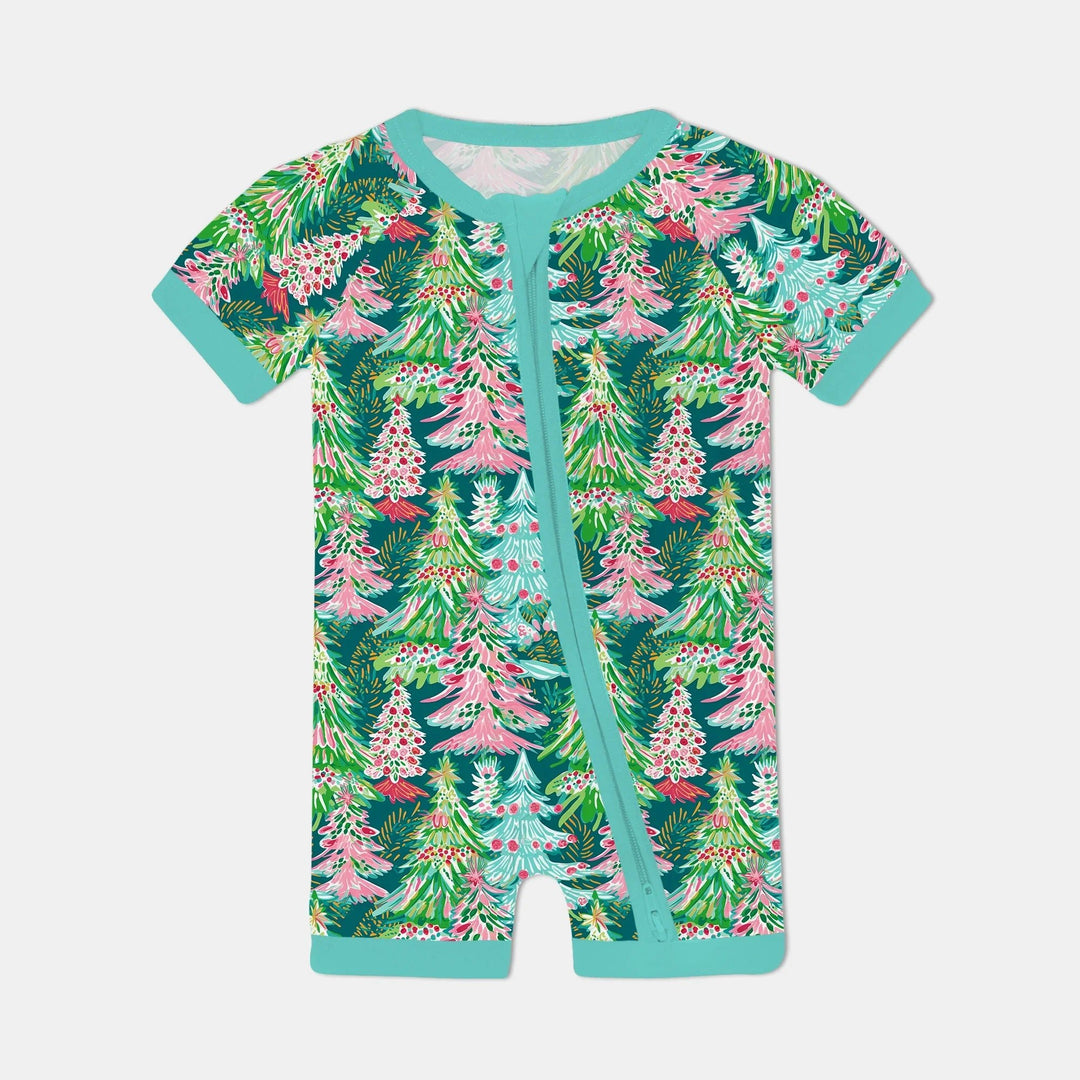 Brushstroke Merry Trees Shorty Zippy - Zumbamboo