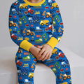 Build Your Own World Two Piece Long Sleeve Pajama Set , Build Your Own World Two Piece Long Sleeve Pajama Set - 12-18M / Yellow / Yellow