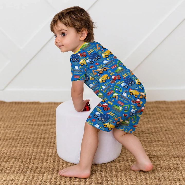 Build Your Own World Two Piece Short Sleeve Shorts Pajama Set - Zumbamboo