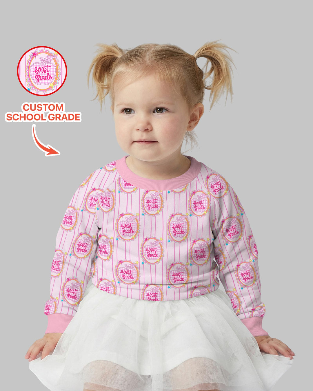 Sudadera de cuello redondo de bambú con plantilla personalizada