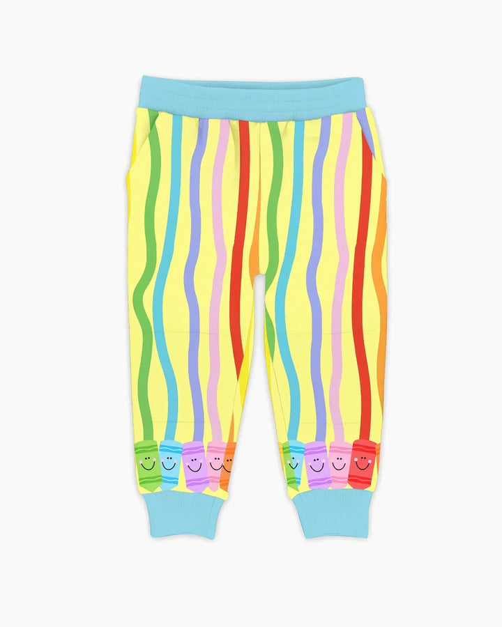 Jogginghose mit hebräischem Alphabet aus Bambus