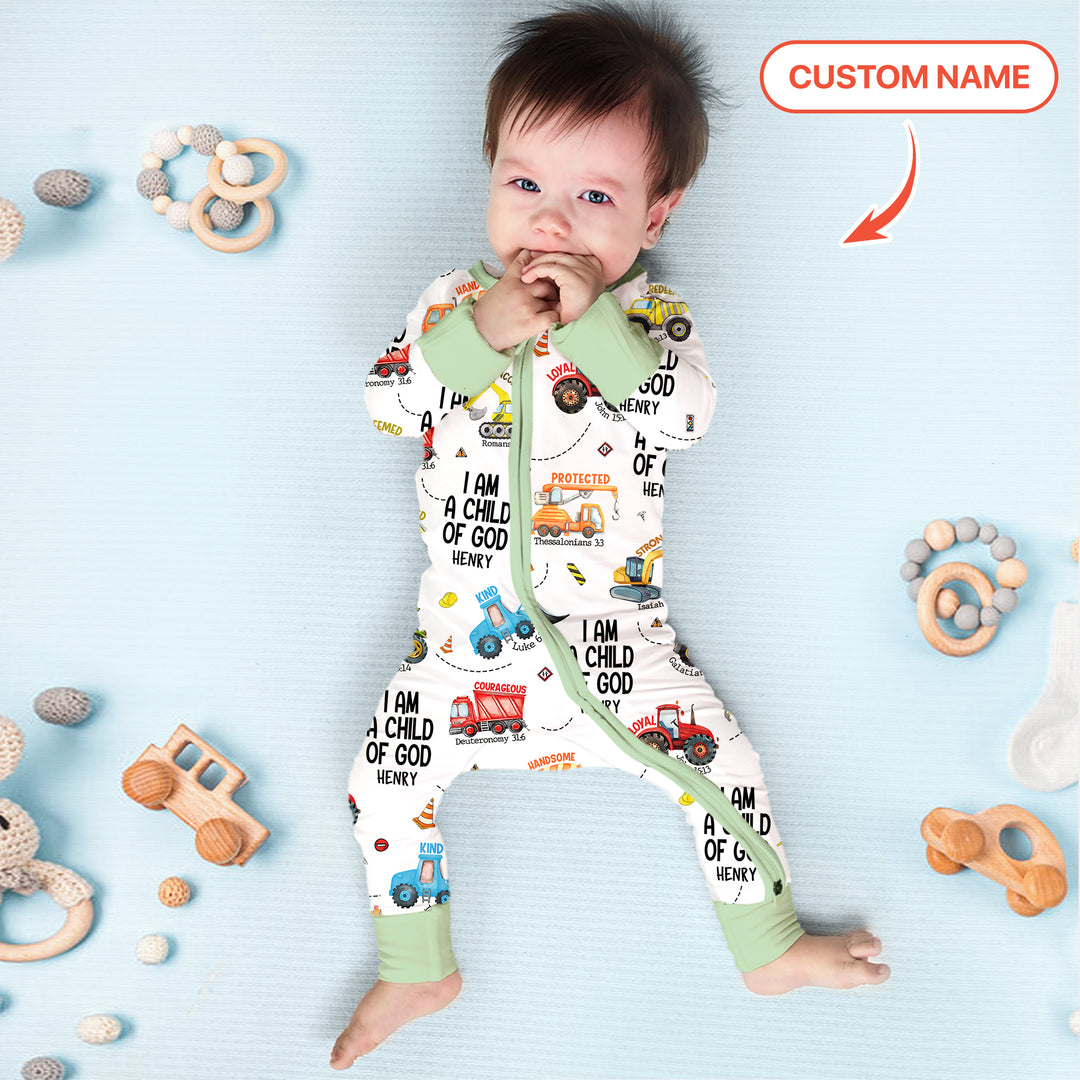 I Am A Child Of God Custom Name Convertible Zippy