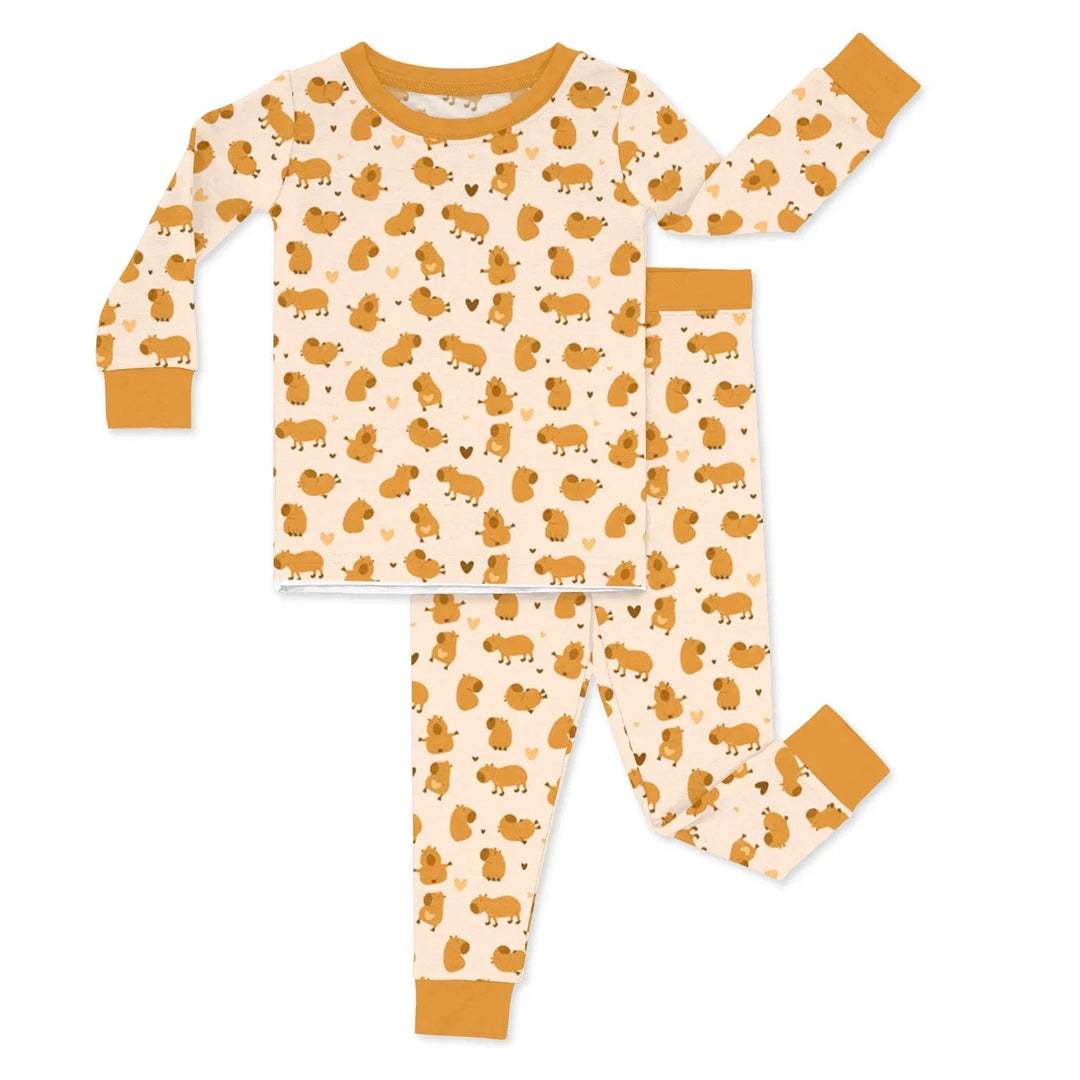 Capybaras Two Piece Pajama Set - Zumbamboo