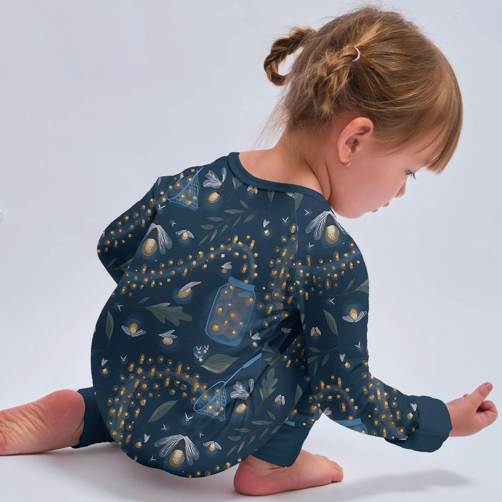 Catching Fireflies Convertible Zippered Romper , Catching Fireflies Convertible Zippered Romper - Newborn