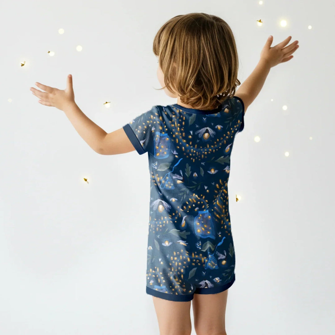 Catching Fireflies Shorty Zippered Romper - Zumbamboo