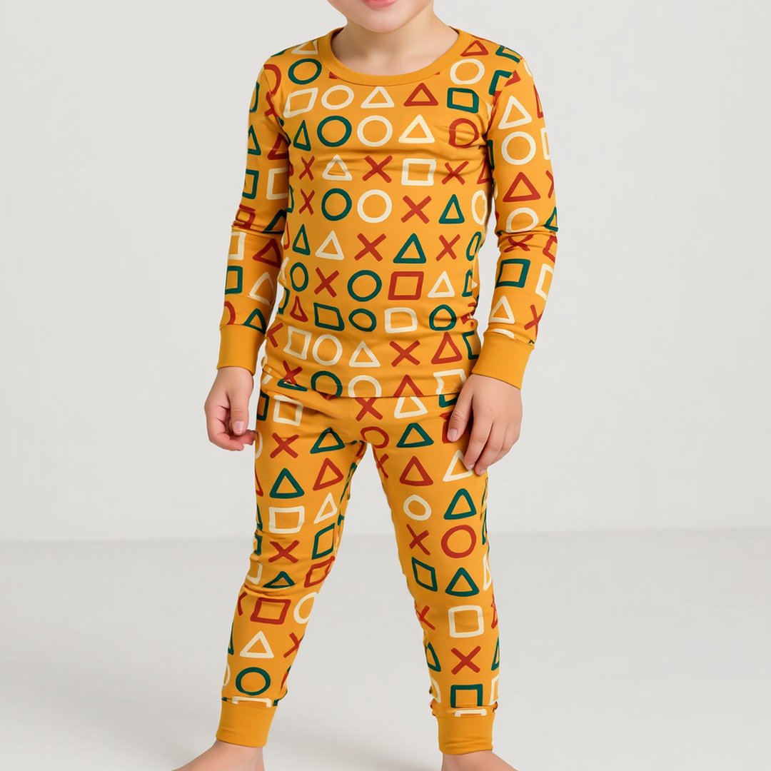 Shapes Hero Two Piece Long Sleeve Pajama Set