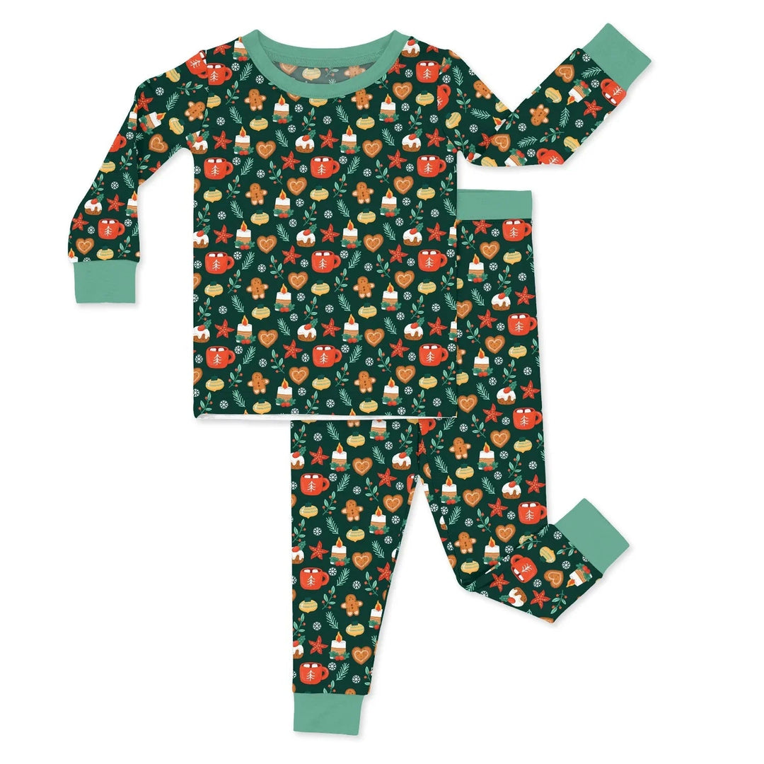 Christmas Candle Two Piece Pajama Set , Christmas Candle Two Piece Pajama Set - 12-18M