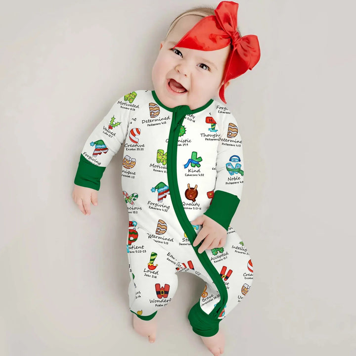 Christmas God Say I Am Alphabet Convertible Zippy - Zumbamboo