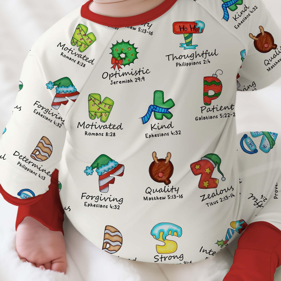 Christmas God Say I Am Alphabet Convertible Zippy - Zumbamboo