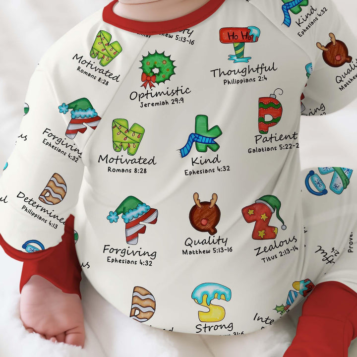 Christmas God Say I Am Alphabet Convertible Zippy - Zumbamboo