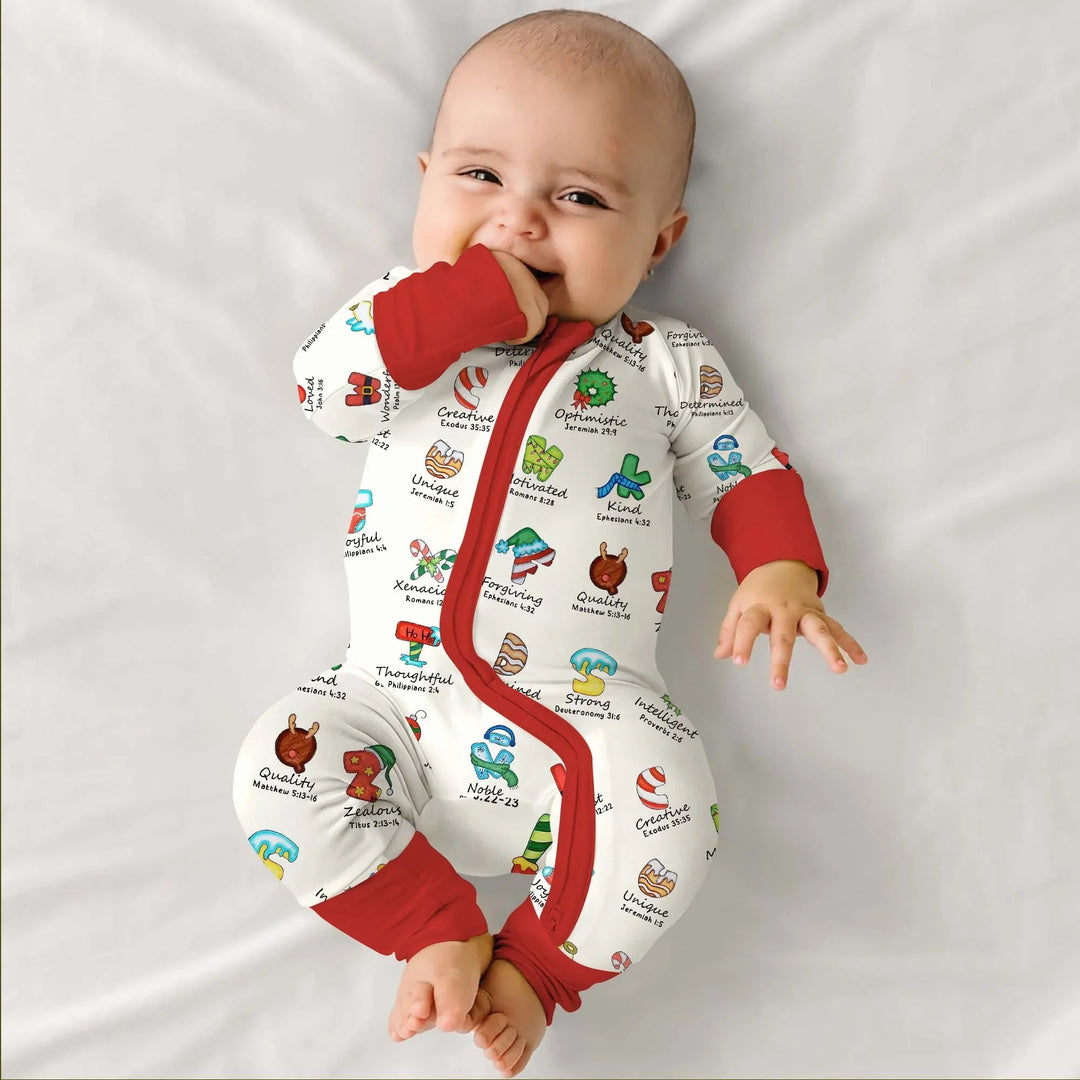 Christmas God Say I Am Alphabet Convertible Zippy - Zumbamboo