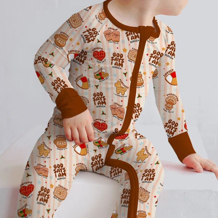 Christmas Mexican Cookies Custom Name For Boys Convertible Zippy - Zumbamboo