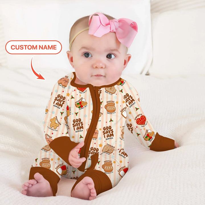 Christmas Mexican Cookies Custom Name For Girls Convertible Zippy - Zumbamboo