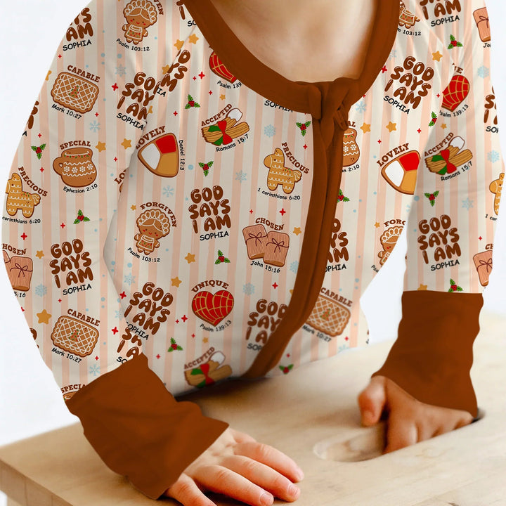 Christmas Mexican Cookies Custom Name For Girls Convertible Zippy - Zumbamboo