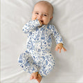 Christmas Nutcracker Toile Convertible Zippy , Christmas Nutcracker Toile Convertible Zippy - 0-3M / Blue