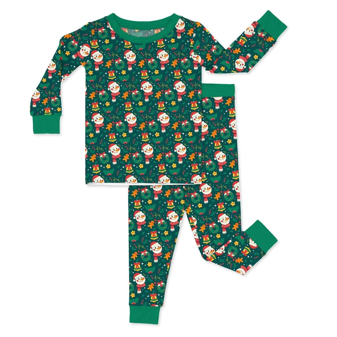 Christmas Pattern Two Piece Pajama Set - Zumbamboo