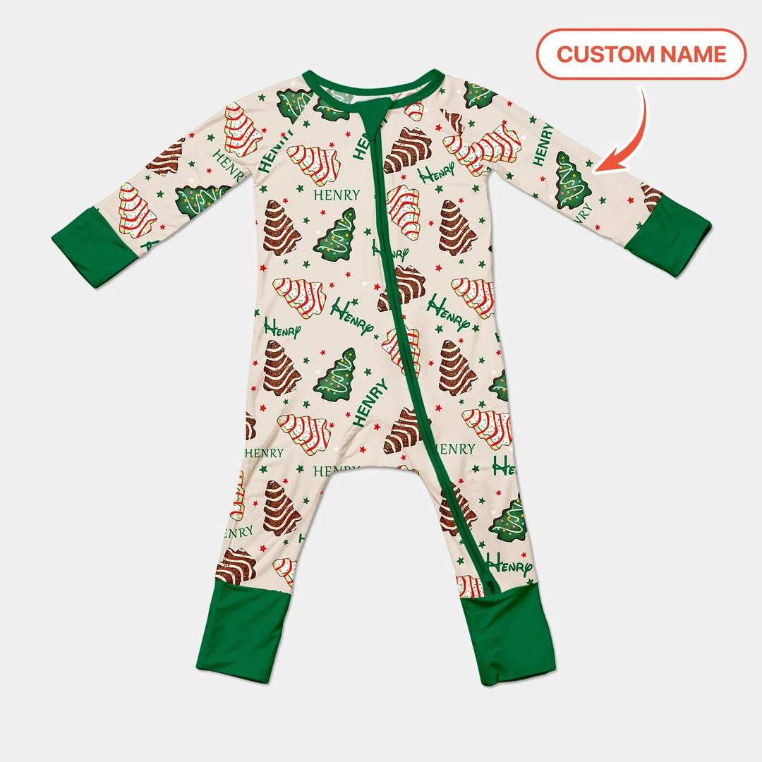 Christmas Tree Cake Custom Name Convertible Zippy - Zumbamboo