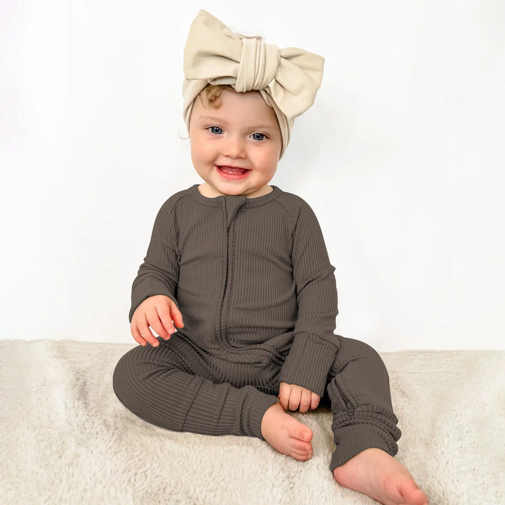 Cocoa Ribbed Convertible Zippy - Zumbamboo