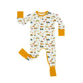 Construction Crescent Zippered Romper , Construction Crescent Zippered Romper - Newborn