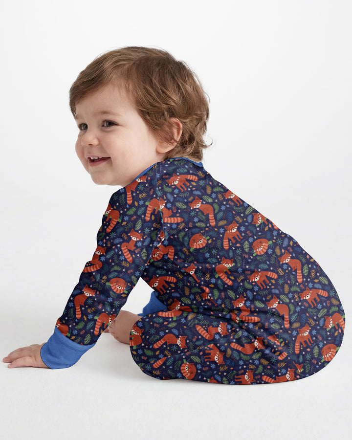 Tossed Red Panda Bamboo Convertible Zippy