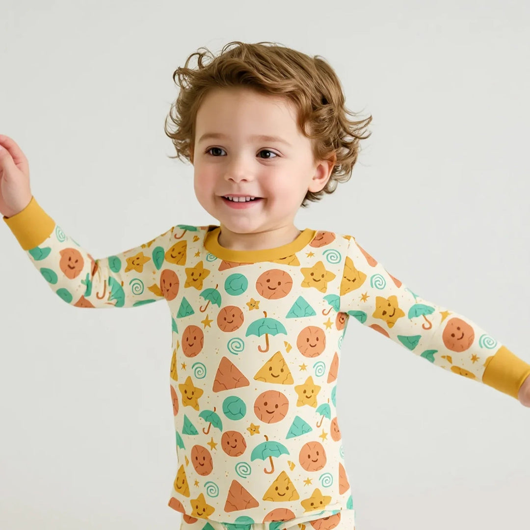 Cracked Candy Two Piece Long Sleeve Pajama Set - Zumbamboo