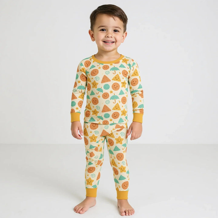 Cracked Candy Two Piece Long Sleeve Pajama Set - Zumbamboo