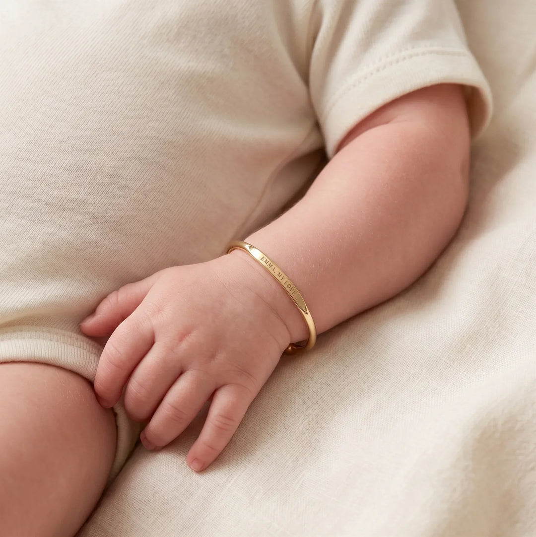 The Keepsake Cuff: Personalized Baby Bracelet