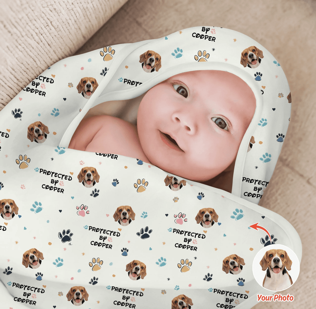 Custom Dog Pattern Hooded Towel Set - Zumbamboo