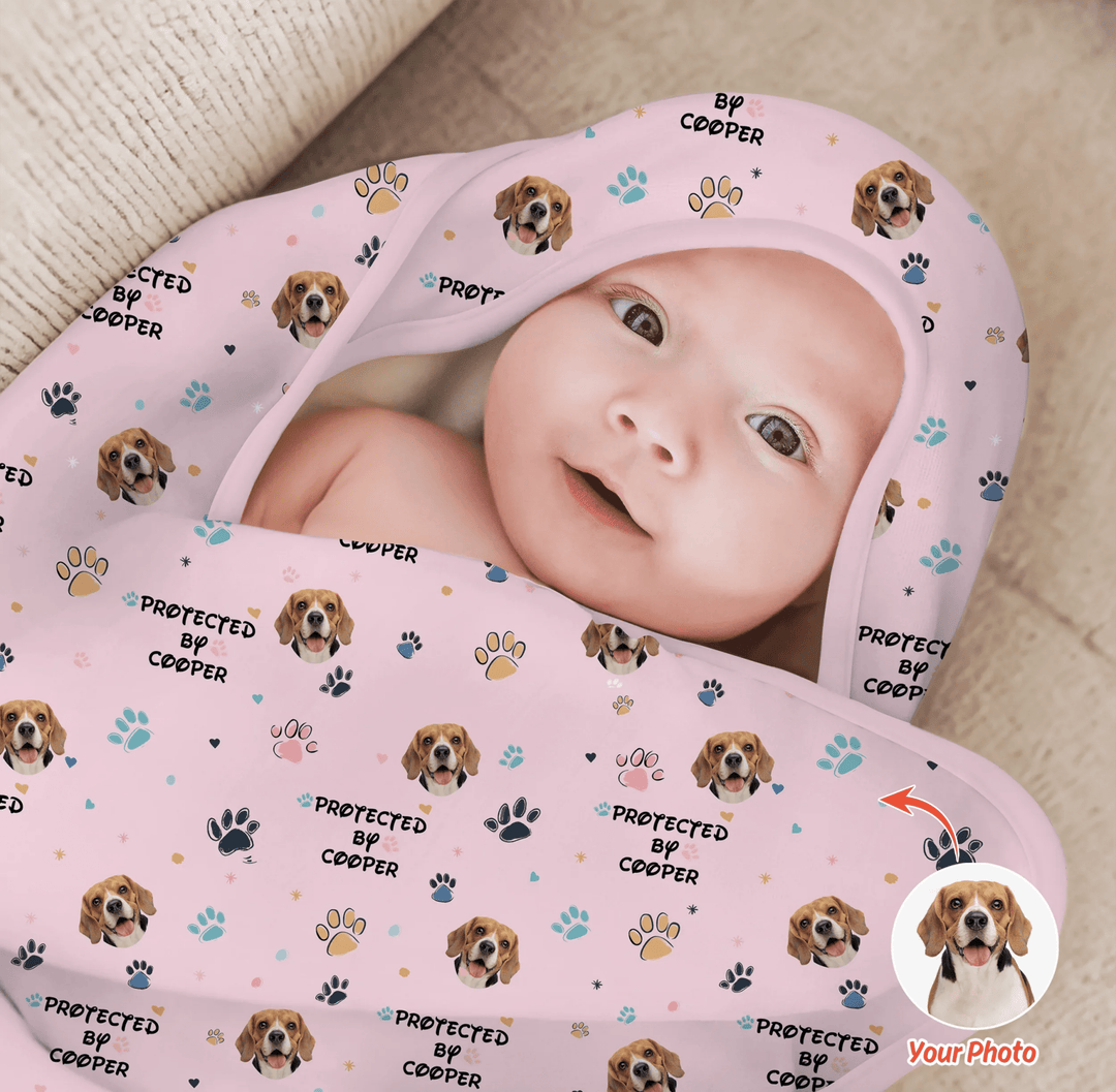 Custom Dog Pattern Hooded Towel Set - Zumbamboo