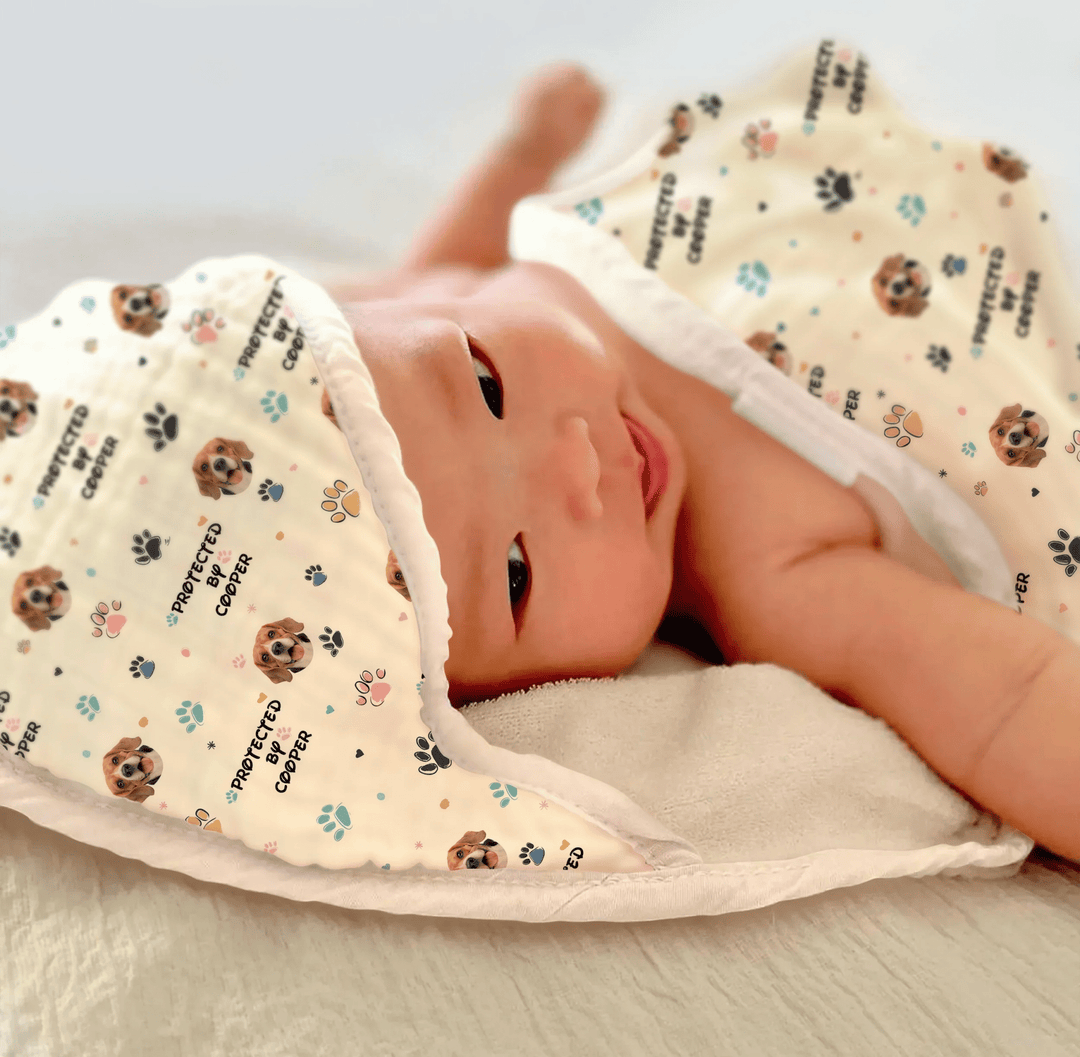 Custom Dog Pattern Hooded Towel Set - Zumbamboo