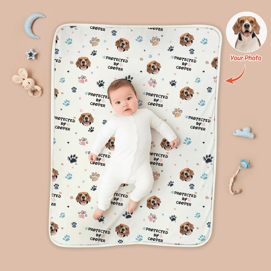 Custom Dog Pattern Toddler Blanket - Zumbamboo