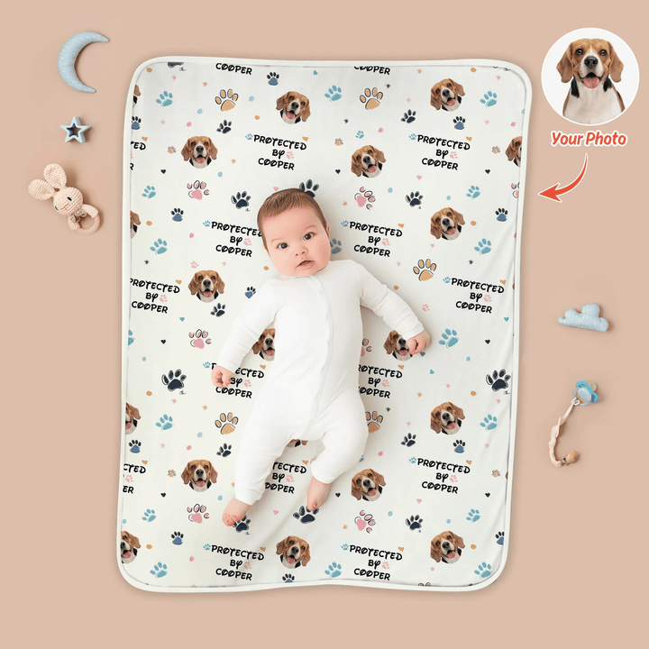 Custom Dog Pattern Toddler Blanket - Zumbamboo