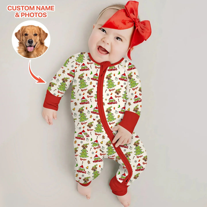 Custom Dog Photo Merry Woofmas Convertible Zippy - Zumbamboo