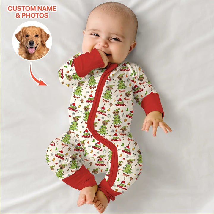 Custom Dog Photo Merry Woofmas Convertible Zippy - Zumbamboo