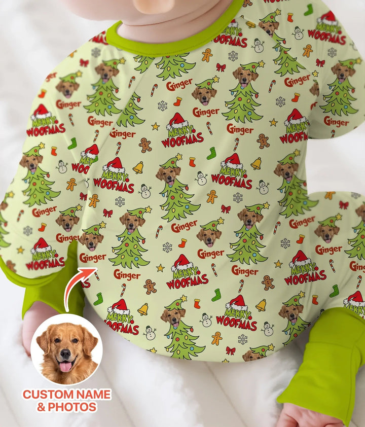 Custom Dog Photo Merry Woofmas Convertible Zippy - Zumbamboo