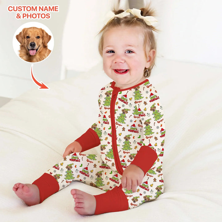 Custom Dog Photo Merry Woofmas Convertible Zippy - Zumbamboo