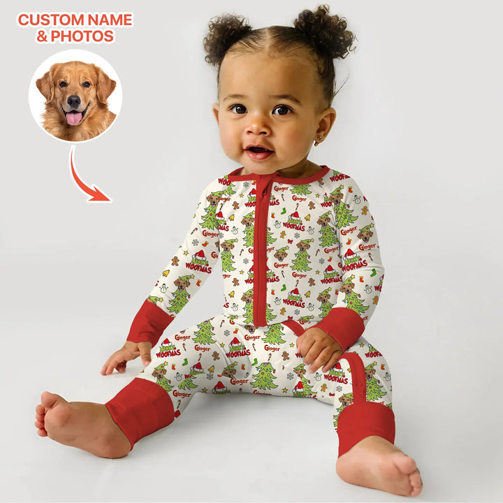 Custom Dog Photo Merry Woofmas Convertible Zippy - Zumbamboo