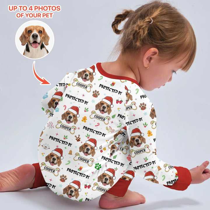 Custom Dog Photo "Protected By" Christmas Convertible Zippy - Zumbamboo