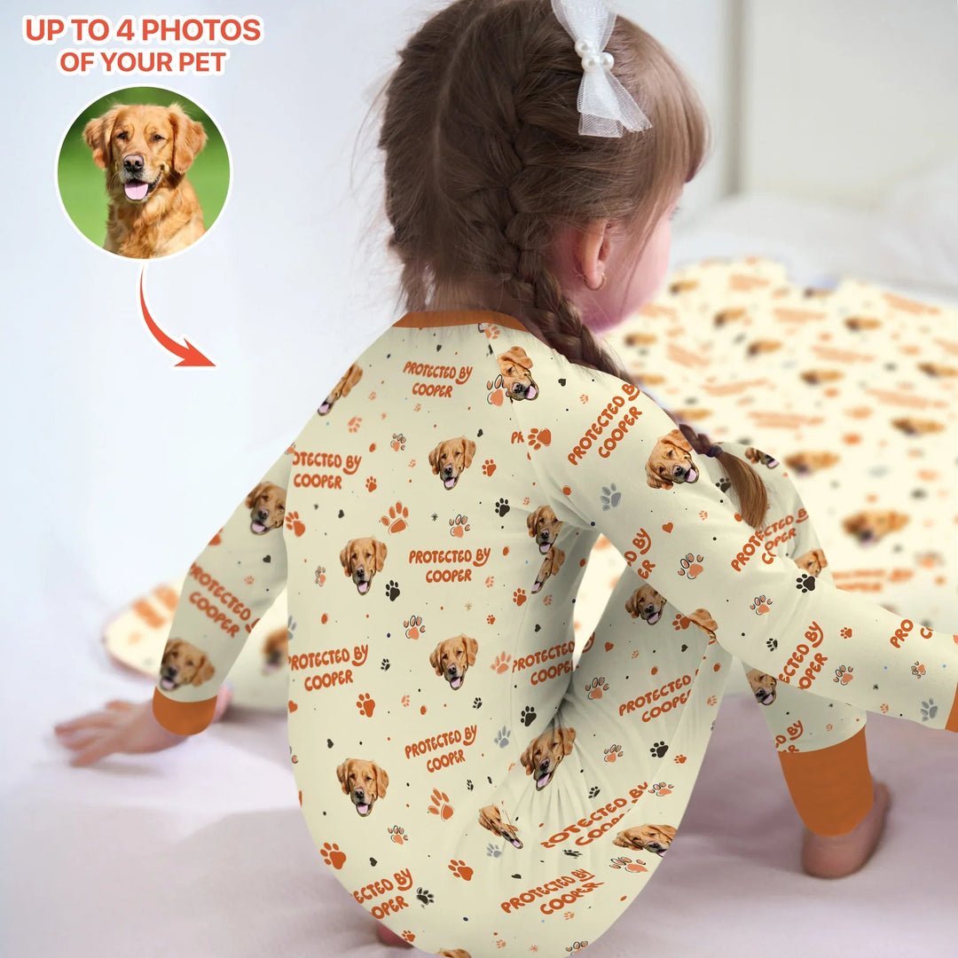 Custom Dog Photos "Protected By" Pawfect Yellow Convertible Zippy - Zumbamboo