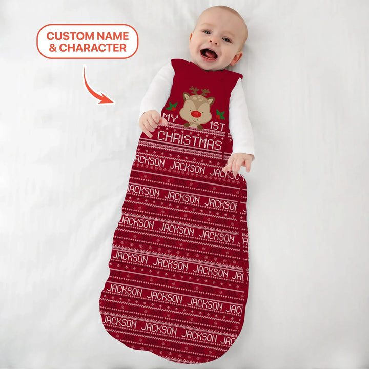 Custom My 1st Christmas Sleep Bag - Zumbamboo
