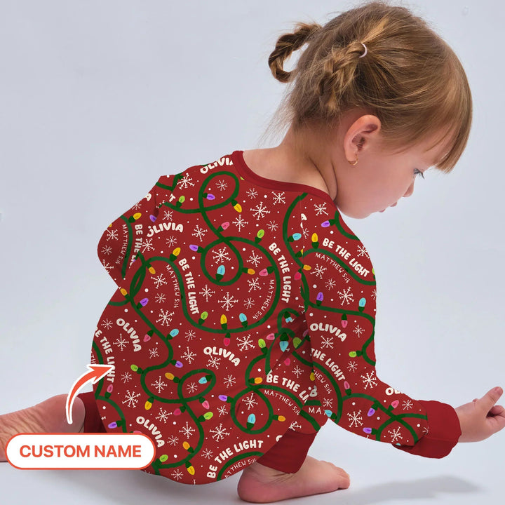 Custom Name Be The Light Christmas Convertible Zippy - Zumbamboo