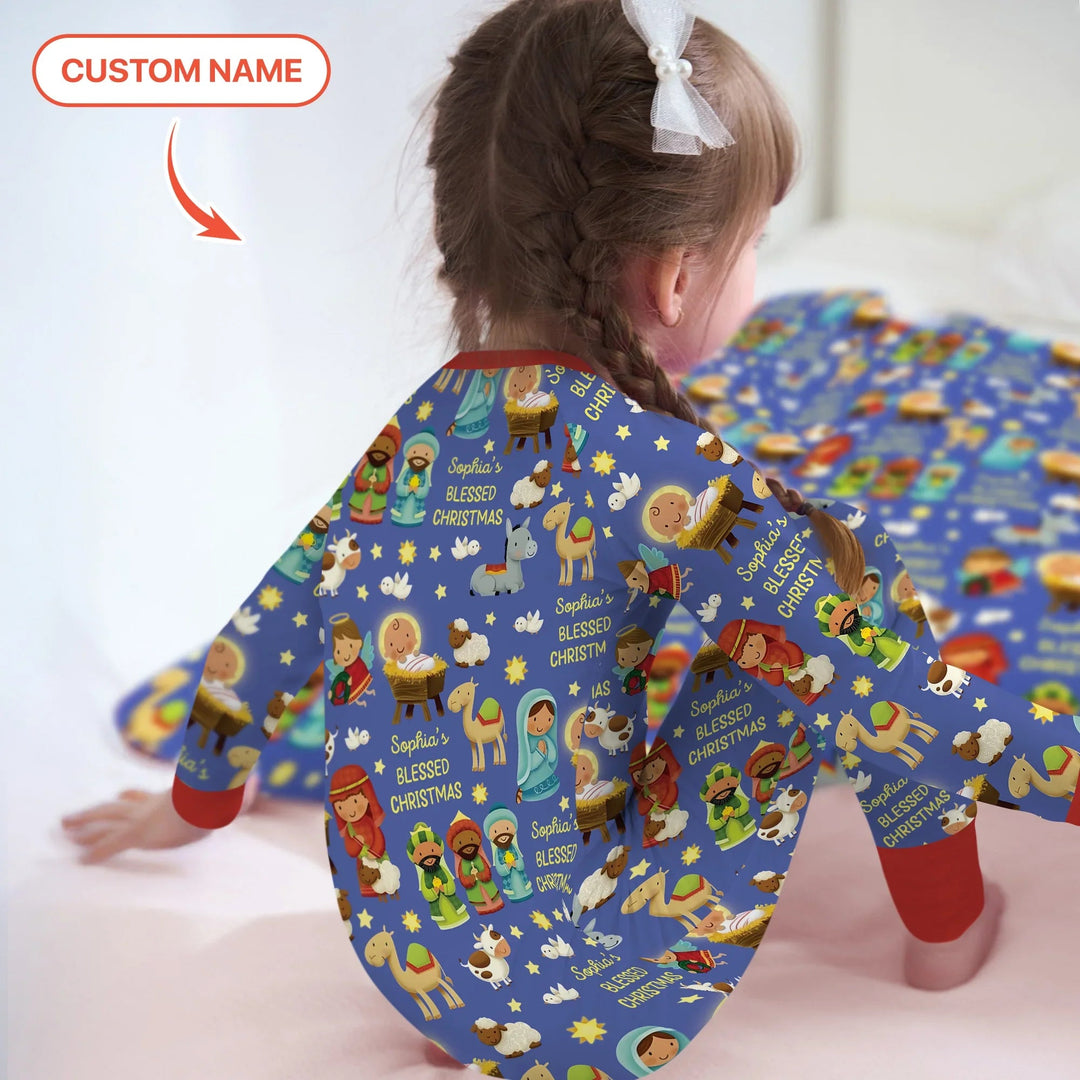 Custom Name Blessed Christmas Night Convertible Zippy - Zumbamboo