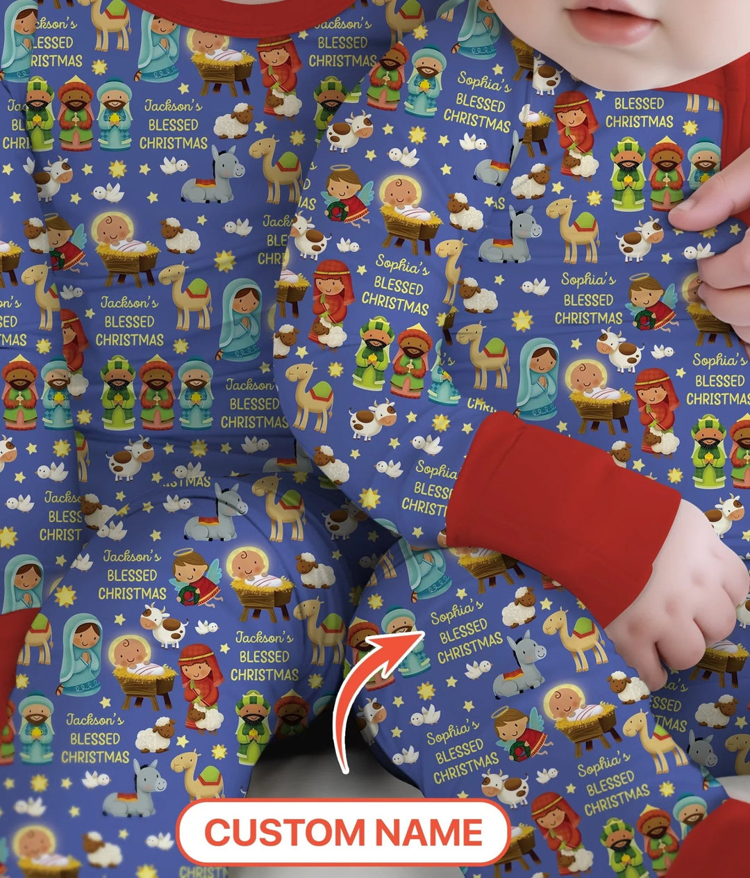 Custom Name Blessed Christmas Night Convertible Zippy - Zumbamboo